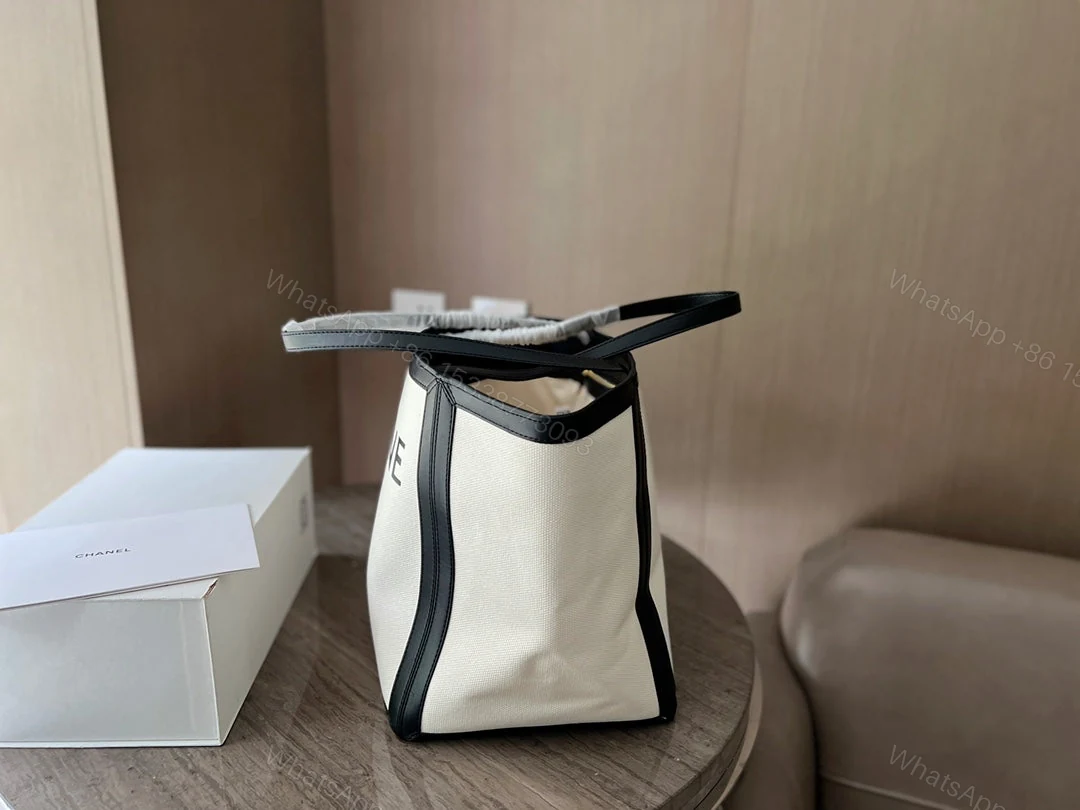 View 6 of CELINE LARGE SQUARE IN TEXTILE WITH PRINT AND CALFSKIN BLACK 48CM