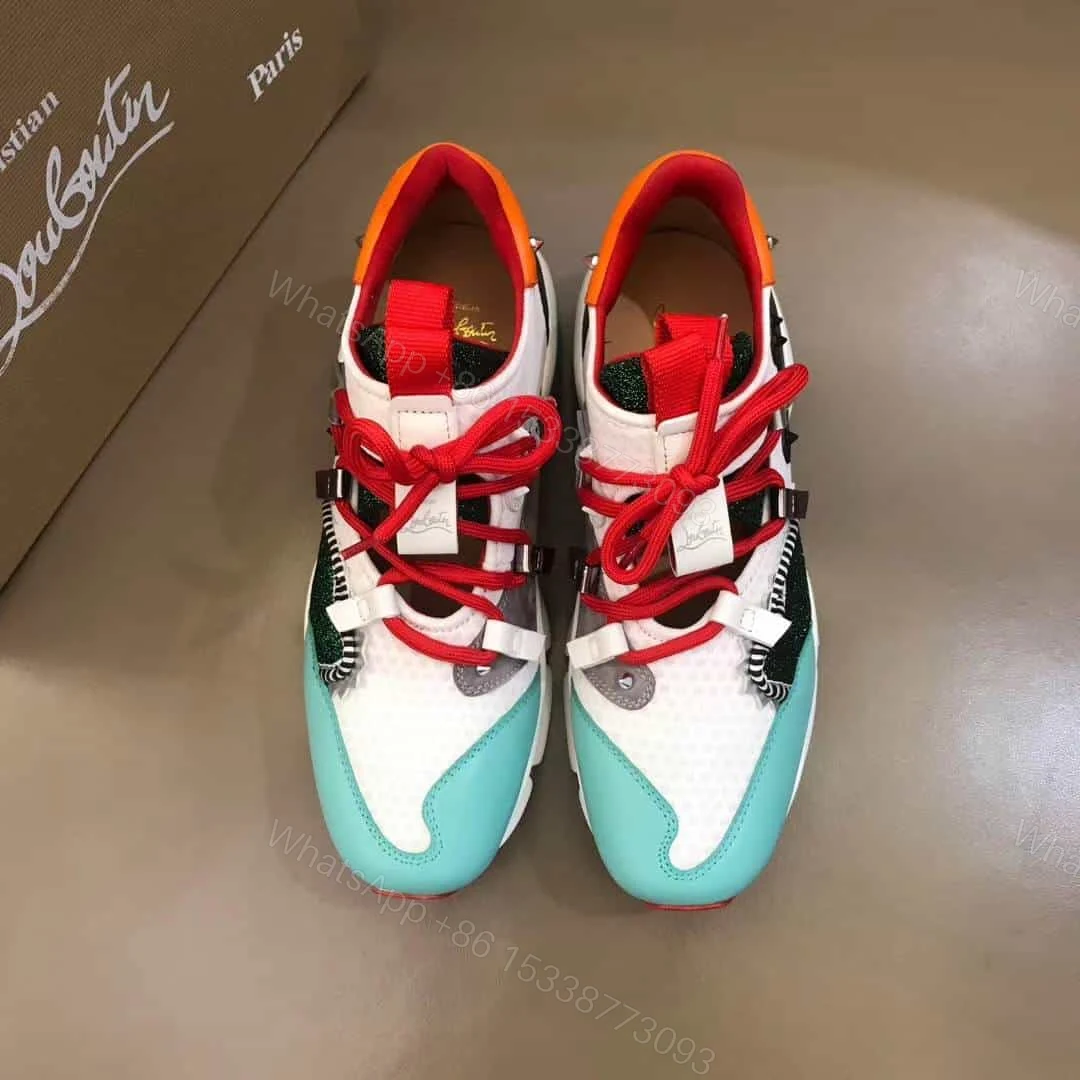 View 4 of CHRISTIAN LOUBOUTIN RED- RUNNER SNEAKER – CL53