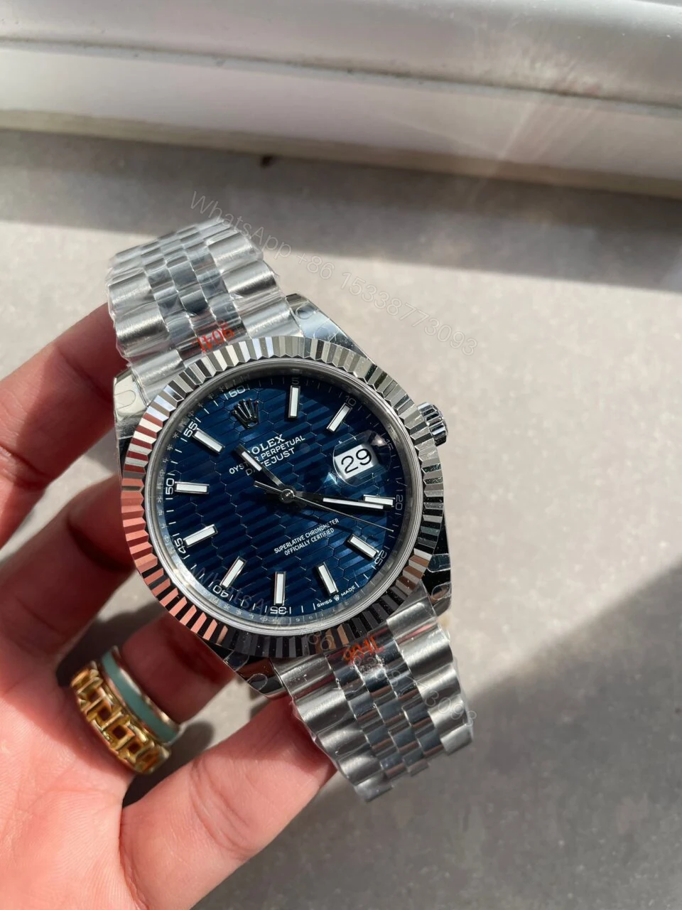 View 4 of VSF Factory 1:1 Rolex DateJust 41 SS Best Edition 904L Steel Blue Textured Dial