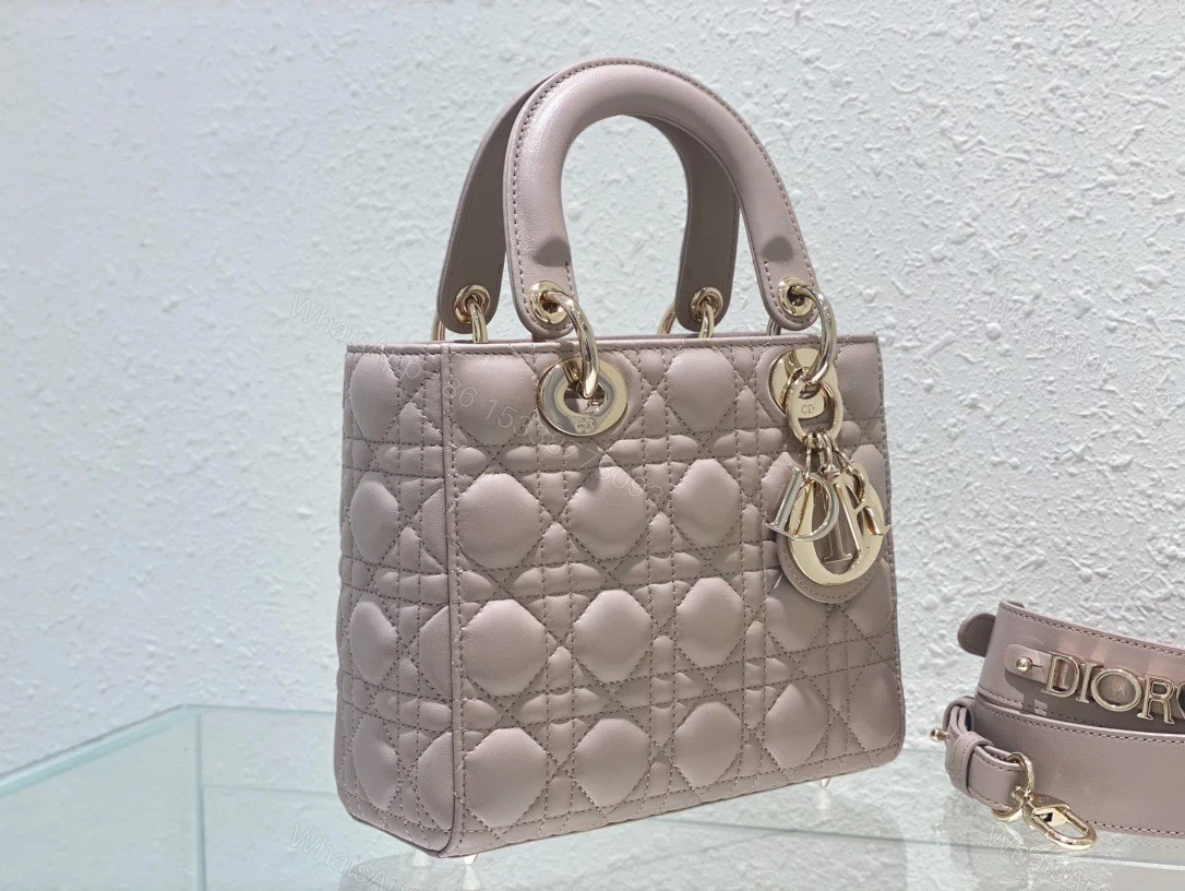 View 8 of Dior Lady Super Light Pink Handbag 20cm