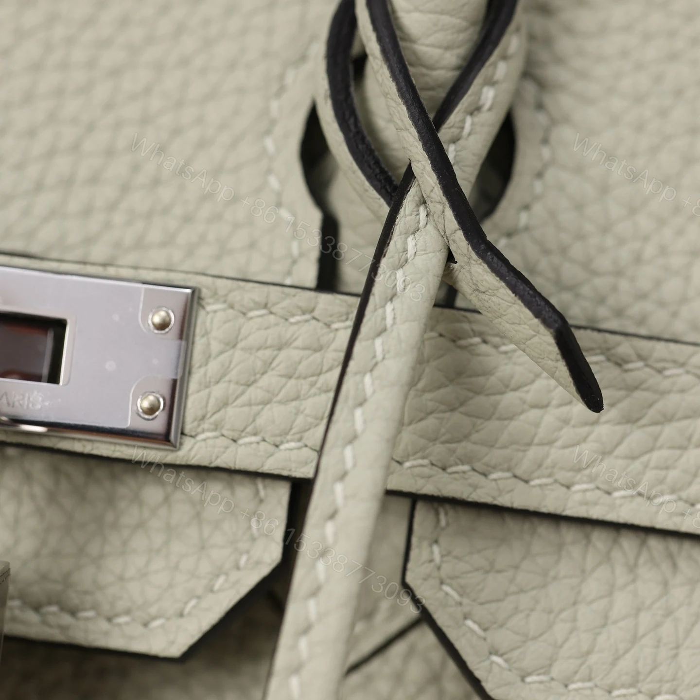 View 10 of 高仿Hermes*Birkin25Togo牛皮水晶灰銀扣/純手工