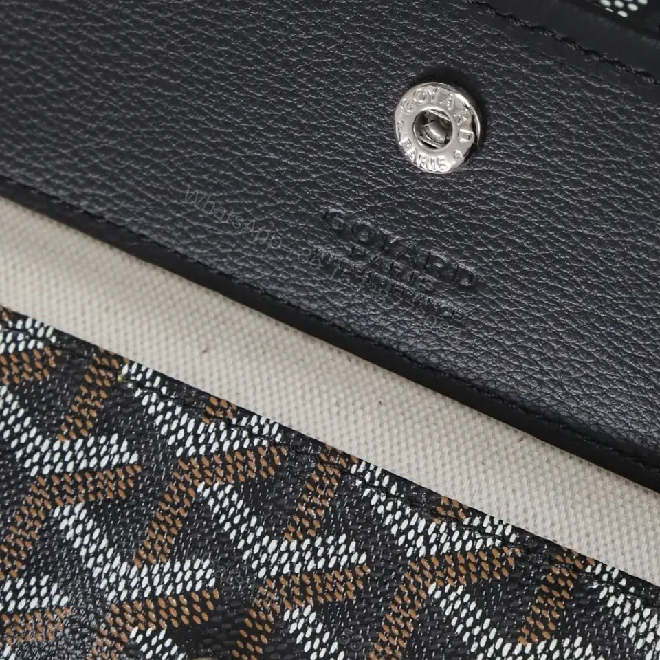 View 14 of 高仿Goyard*STLOUIP2滿印Tote手提袋黑色免檢版小號