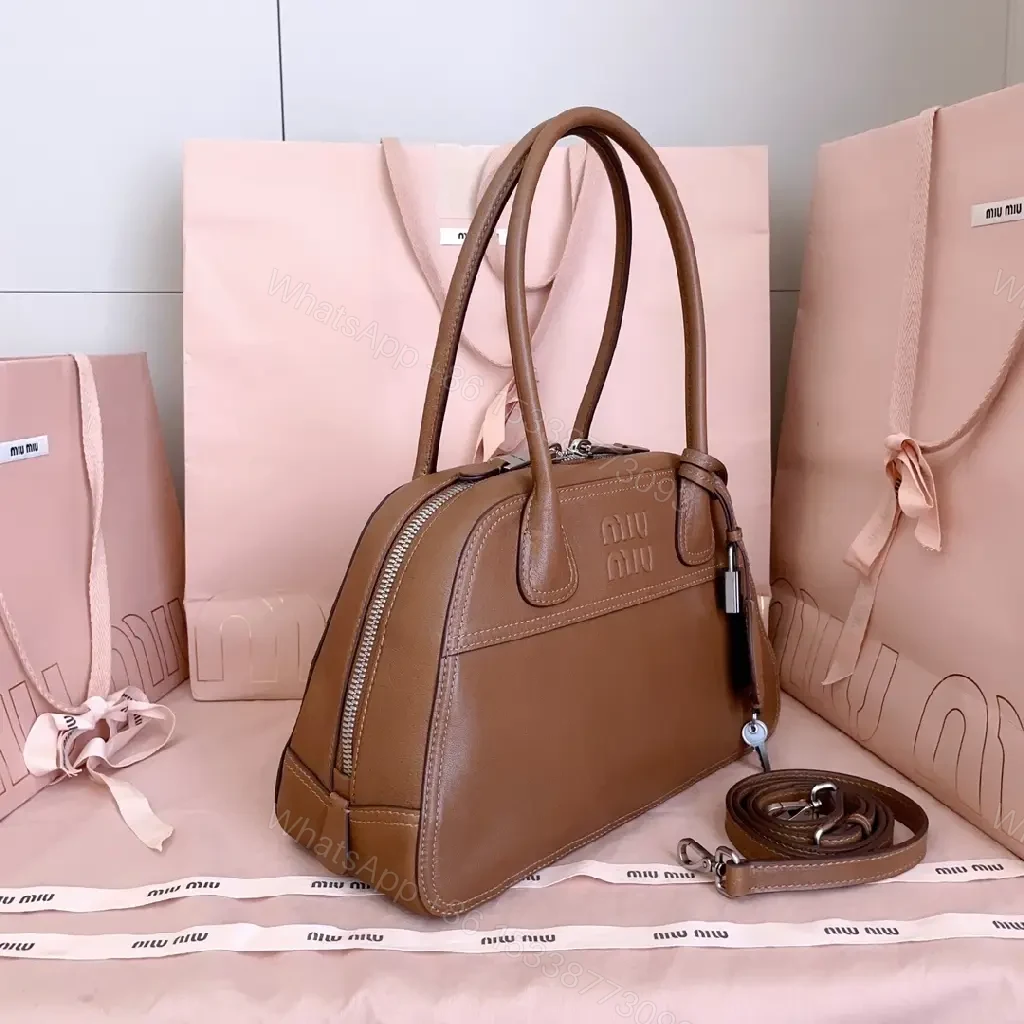 View 2 of Caramel Leather Satchel: Structured, Minimal Branding, All‐Day Essential