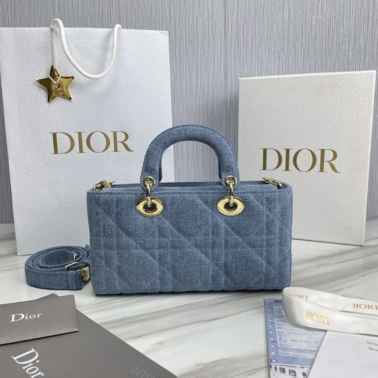 View 2 of Denim Chic Mini Bag: Dior Charm, Structured Luxury