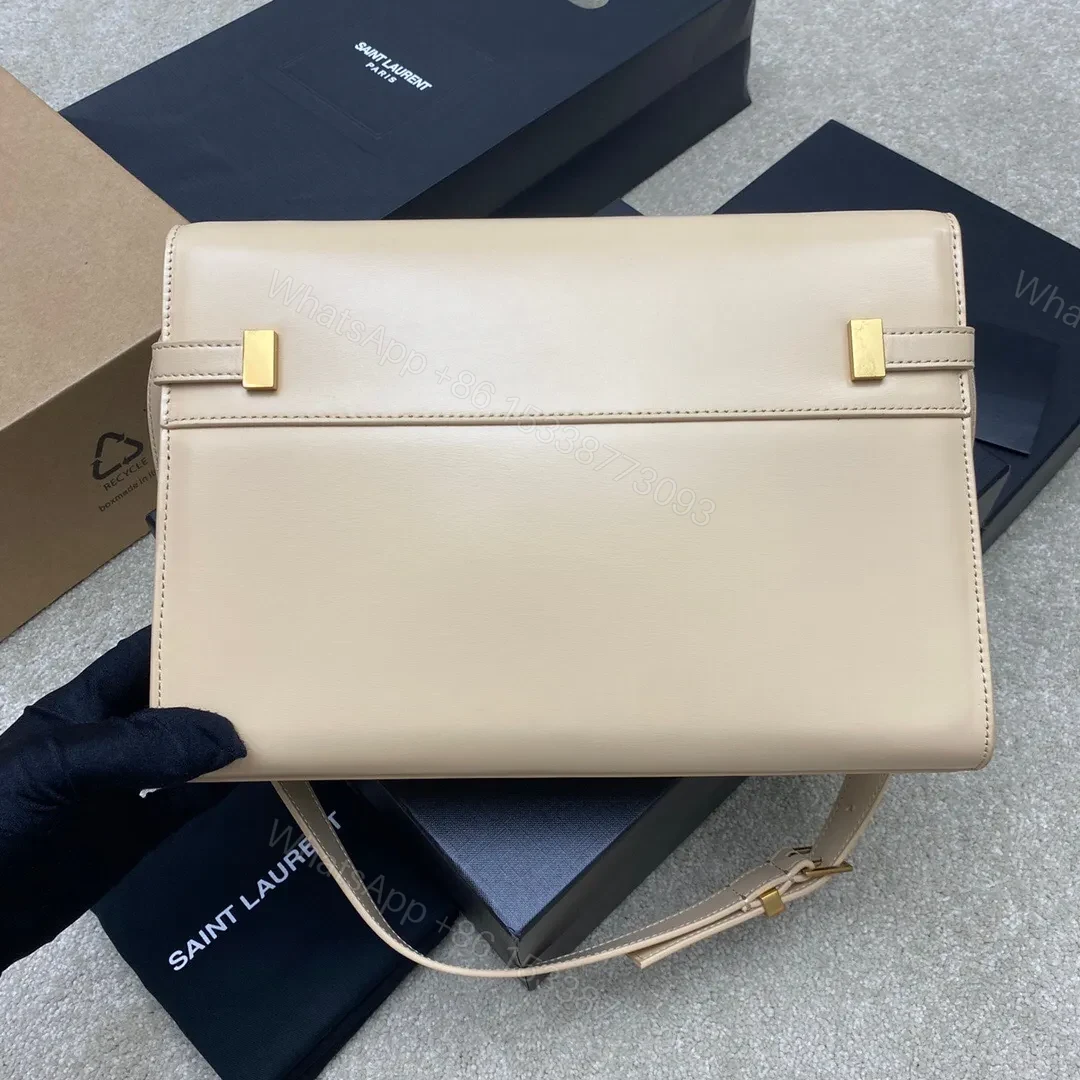 View 5 of SAINT LAURENT Smooth Calfskin Manhattan Shoulder Bag