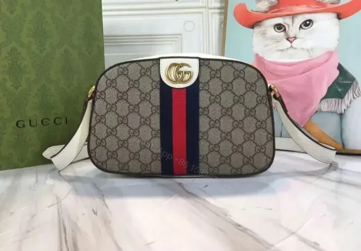 Gucci Small Ophidia GG Leather Shoulder Bag YB65935 AAAA+ — view 1