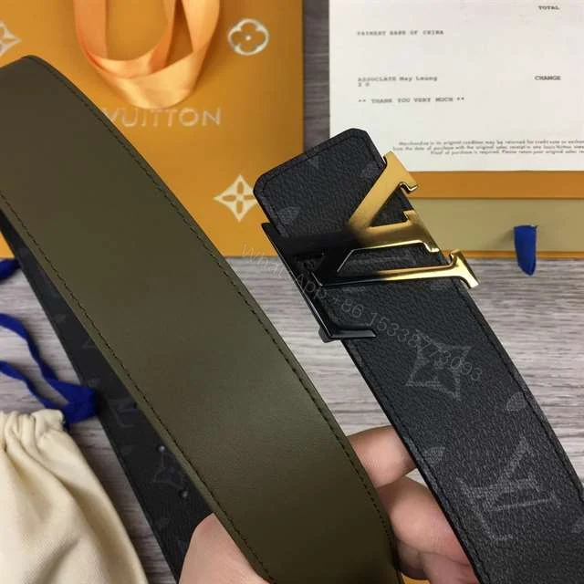 View 6 of LOUIS VUITTON INITIALES 40MM REVERSIBLE MONOGRAM CANVAS BELT – B93