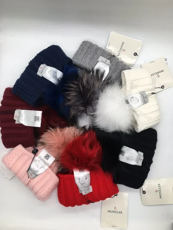 View 2 of Urban Gray Moncler Knit Scarf & Beanie Setâ€”All-Season Luxury
