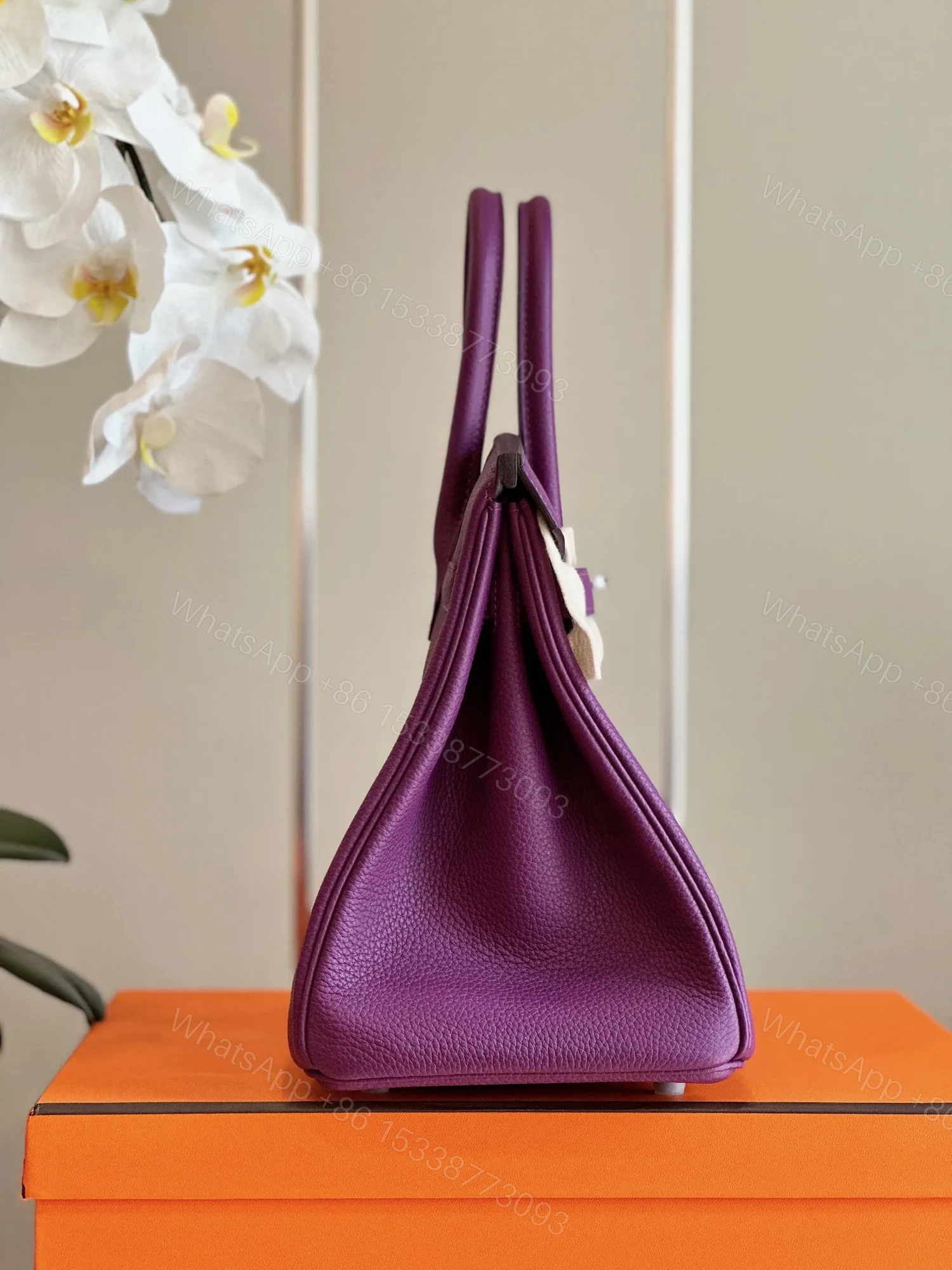 View 3 of HN Birkin 30 Purple Palladium Hardware