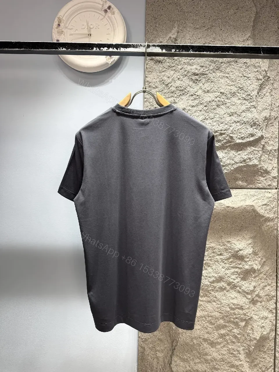 View 8 of Black Cotton Tee, Minimalist, Subtle Luxury, Everyday Comfort shirt