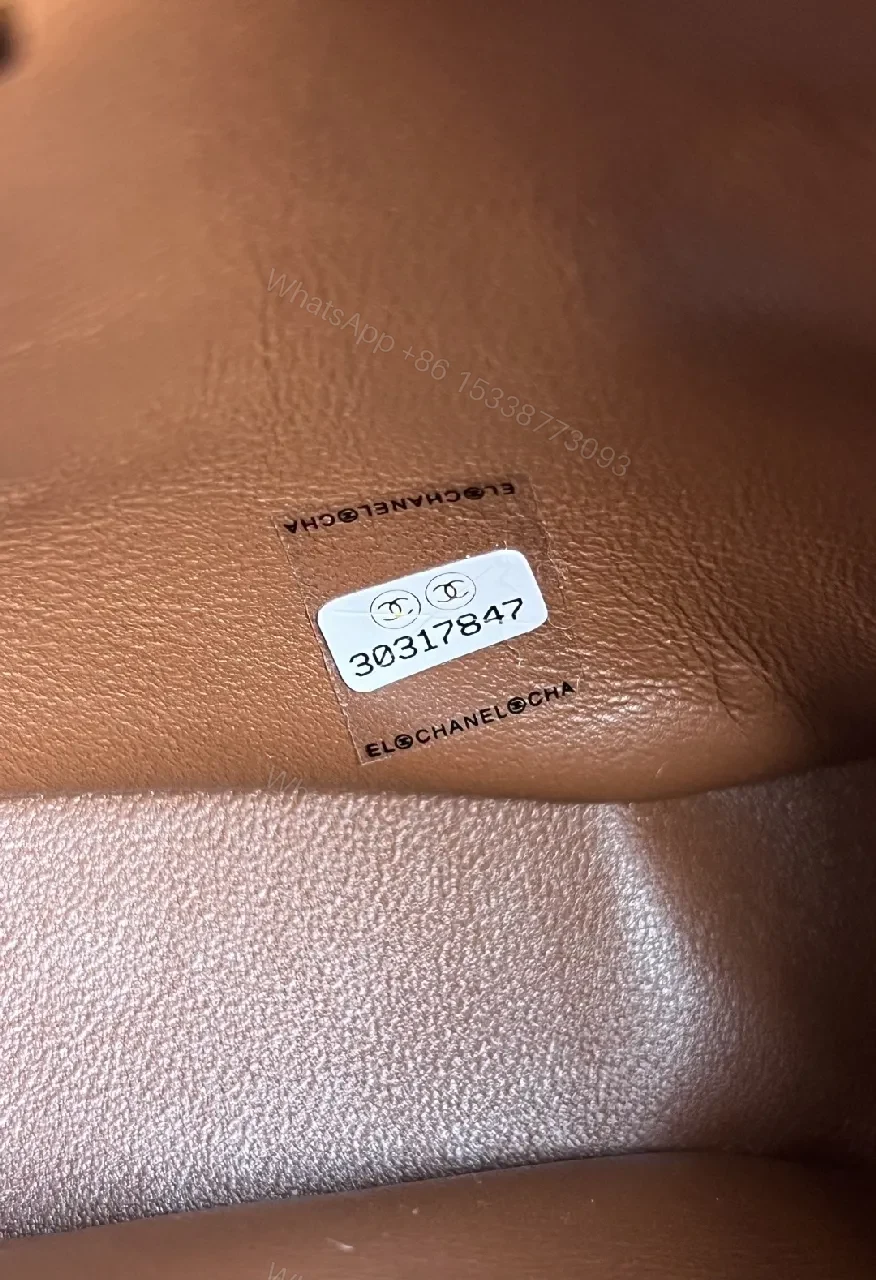 View 8 of Ivory Shearling Quilted Bag: Luxe Chain-Detail