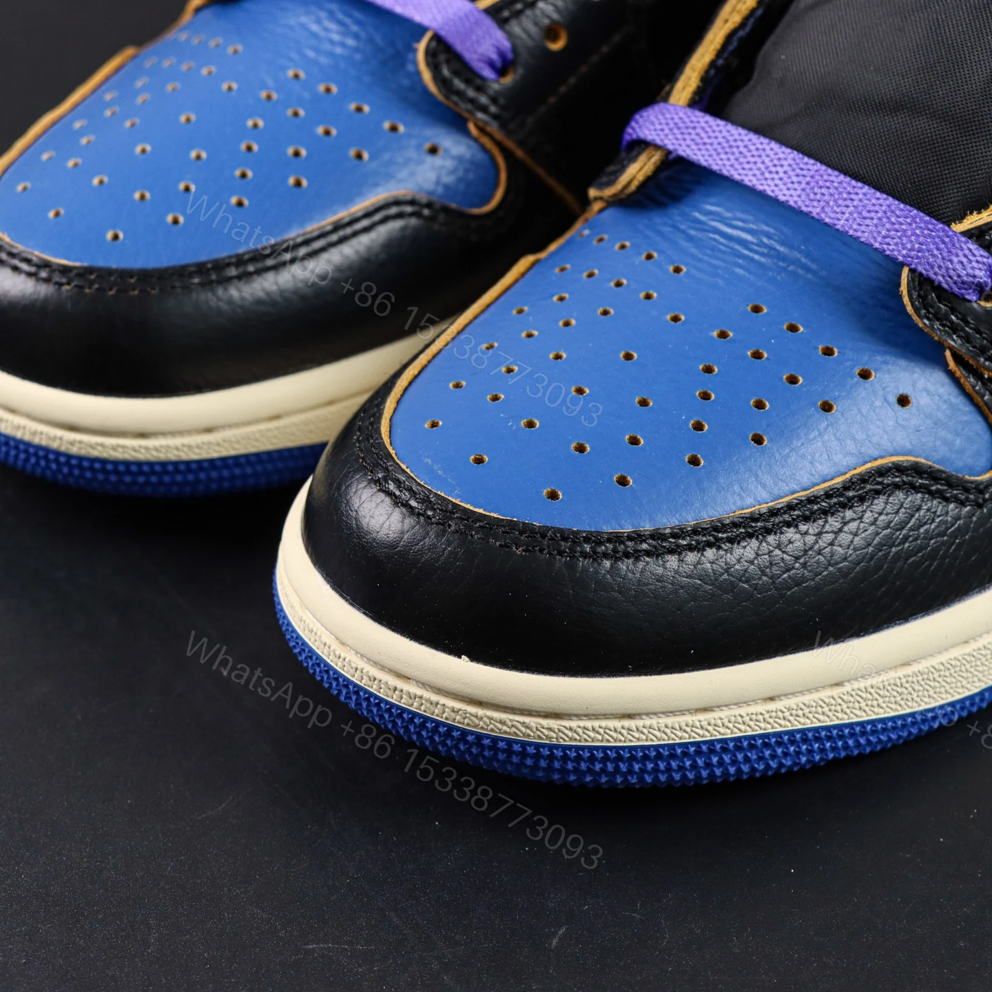 View 4 of Fragment Union Air Jordan 1 Sport Royal 2026 Reps