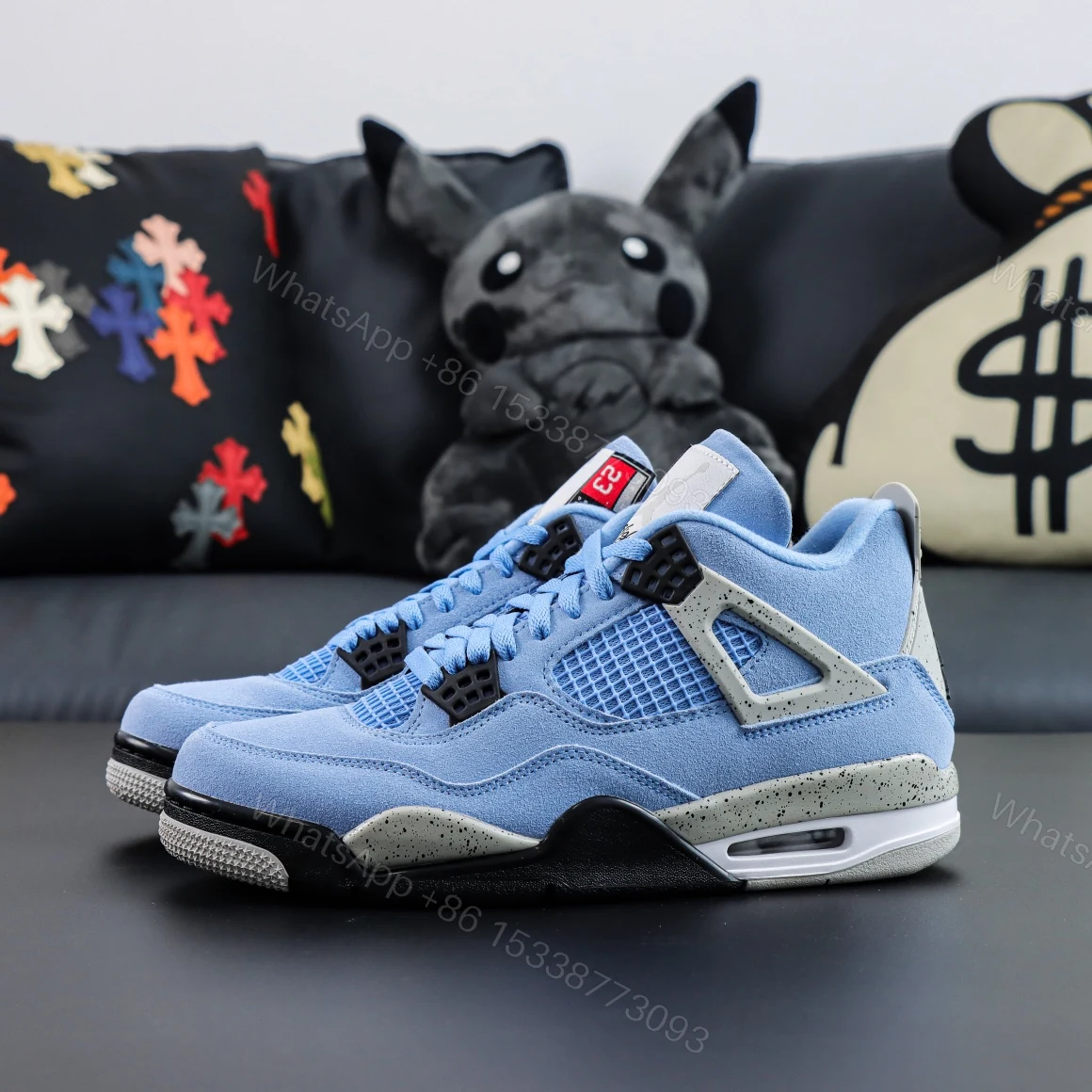 View 8 of Air Jordan 4 Retro University Blue Reps