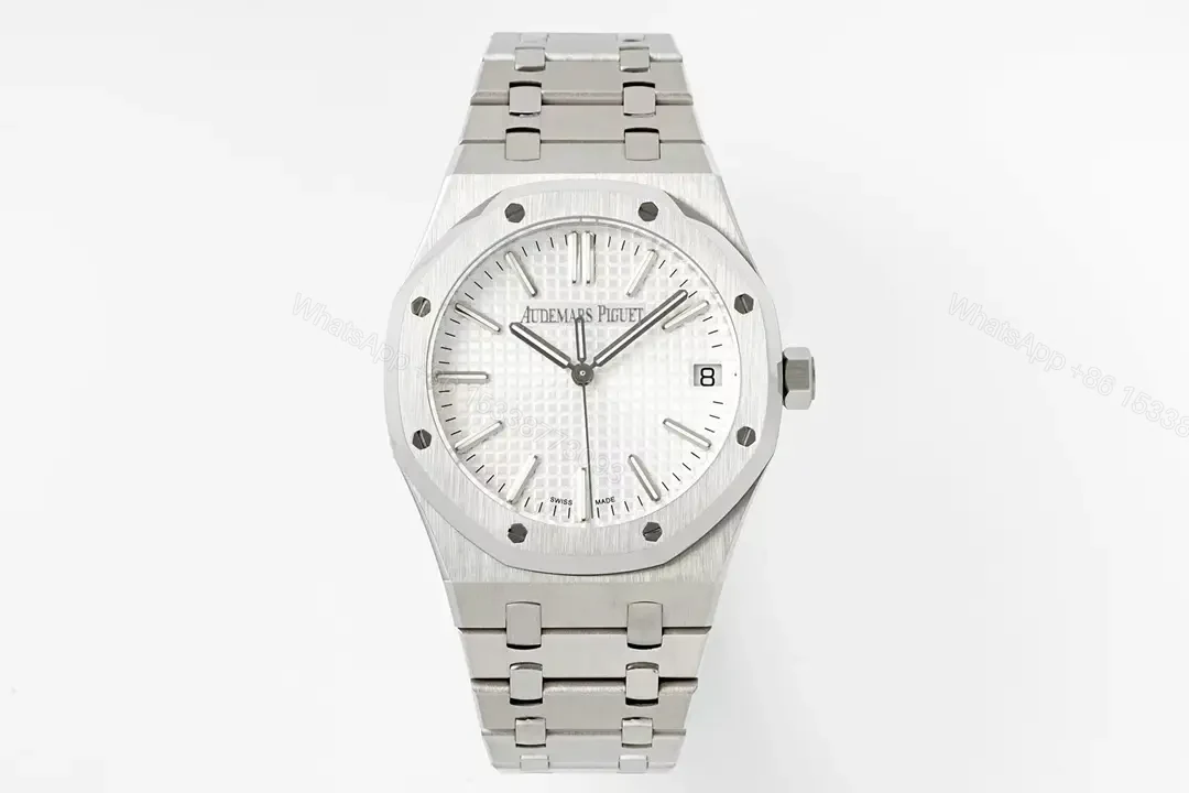 Audemars Piguet Royal Oak 15510 Watch 41MM Stainless Steel Case White Dial Steel Bracelet Ultimate Edition AP-RO-15510-SS-WHT-41 — view 1