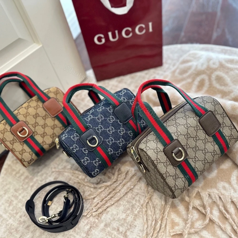View 4 of Gucci Mini GG Handbag Beige And Brown GG Canvas 20Cm