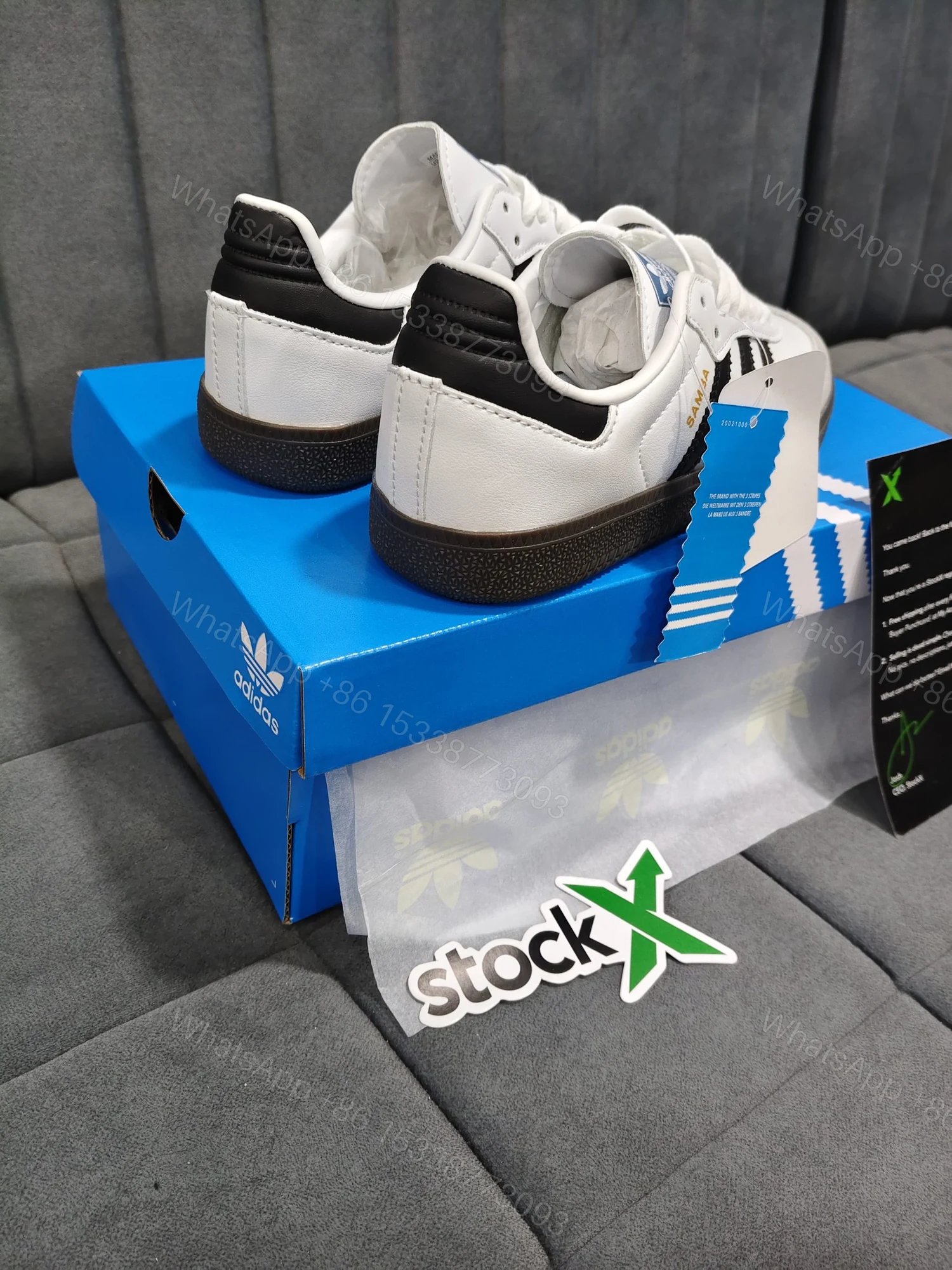 View 4 of FIRST COPY Adidas Samba White