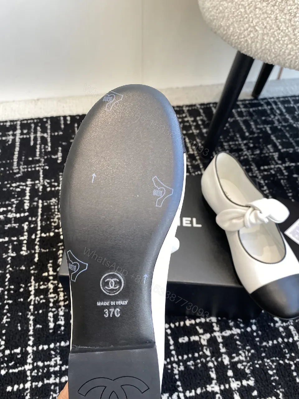 View 4 of Two-Tone Knot Ballet Flats - Comfort Luxe Everydaywear
