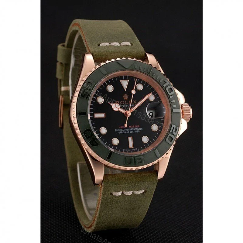View 2 of Replica Rolex Yacht-Master Black Dial 1453862