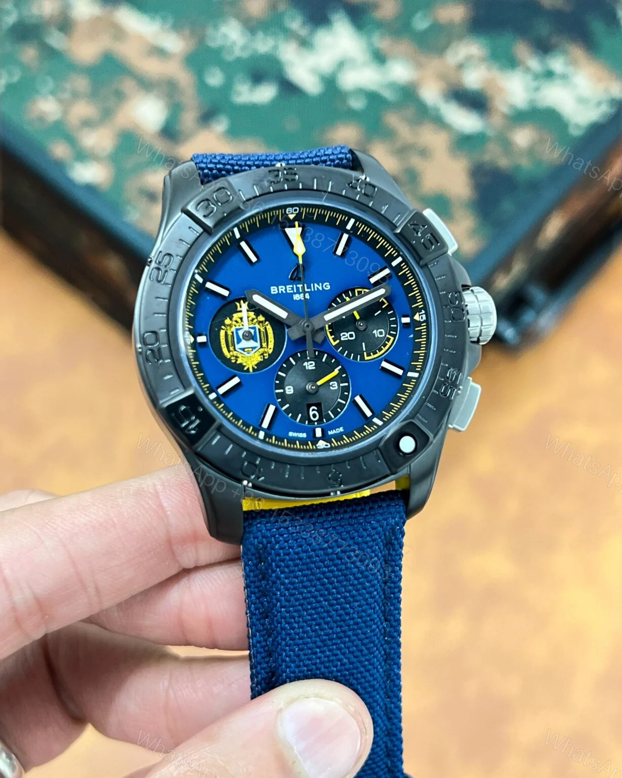 View 2 of Breitling Avenger B01 Chronograph 44 Midnight Blue Quartz