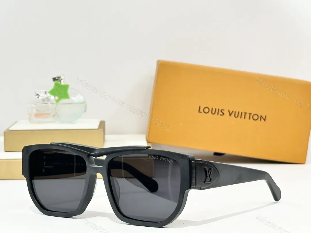 View 7 of Statement Edges: Bold Square Frames with LV Detailing Eyewear
