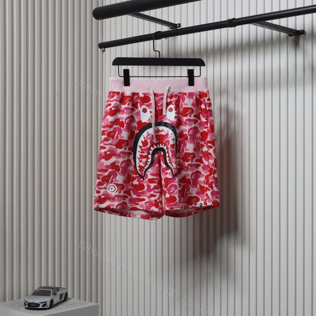 Bape Camo Shark Shorts Pink — view 1