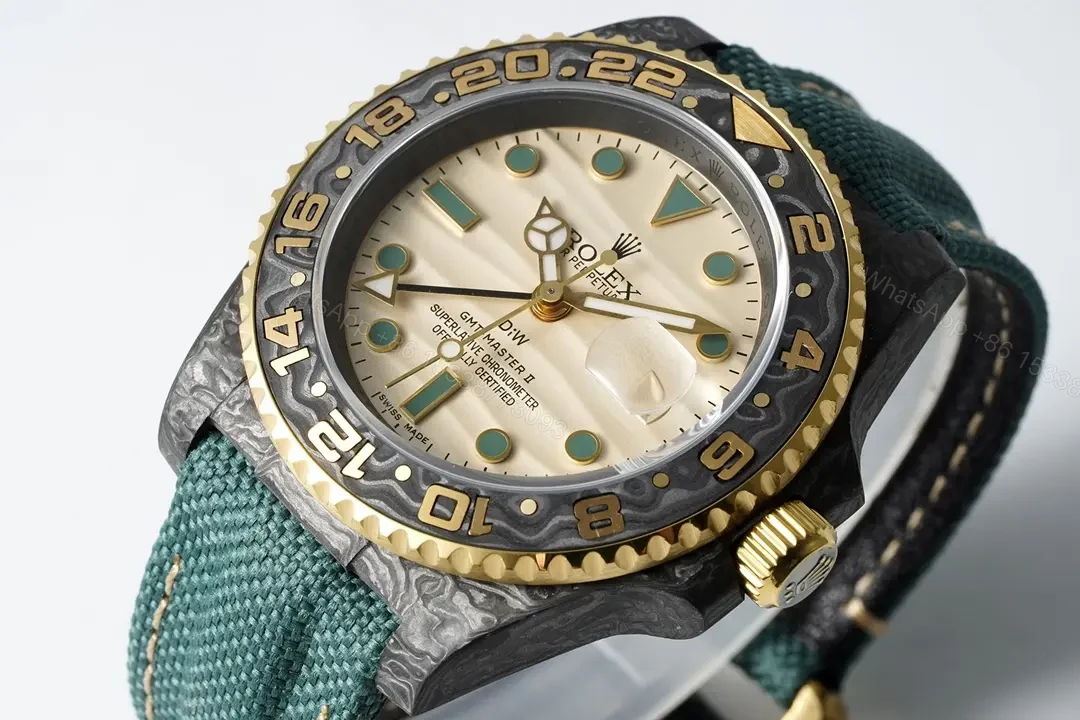 View 5 of TW Factory Clean Factory Diw Rolex GMT-Master II, Green, Carbon Fiber