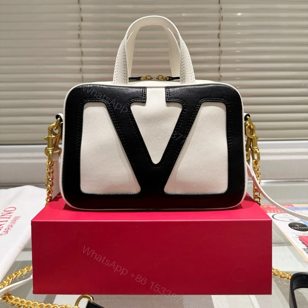 View 2 of VALENTINO GARAVANI VIVA SUPERSTAR NAPPA HANDBAG BUTTER AND BLACK 6W0B0R73PTJ R4V