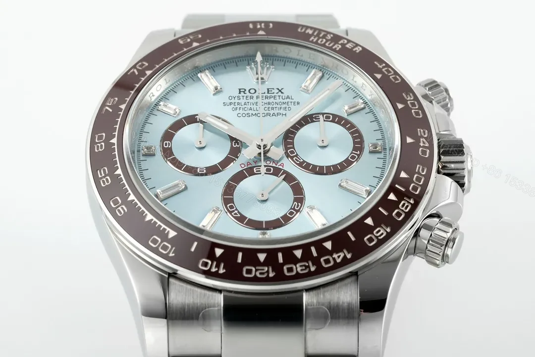 View 2 of OW Factory Clean Factory APS Daytona Silver Blue Dial Watch