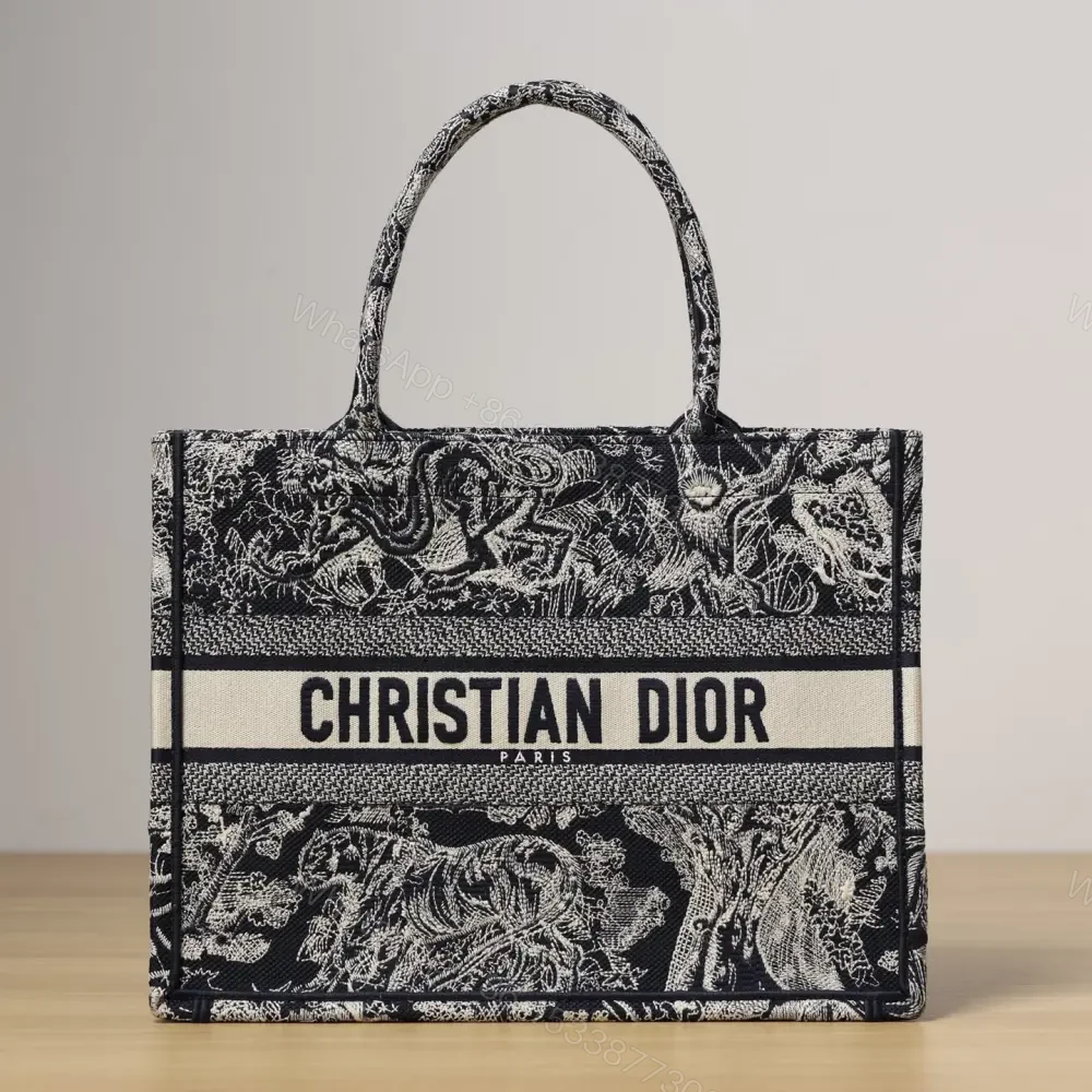 高仿Dior*BookTote系列藍色茹伊手袋M免檢版 — view 1