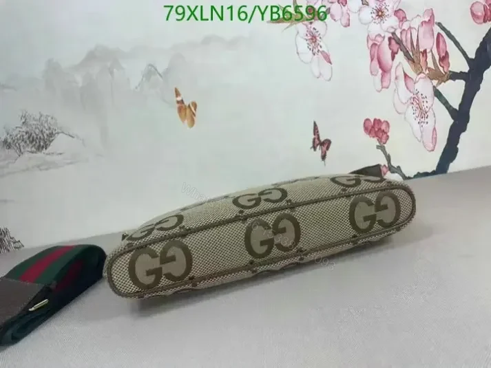 View 4 of Gucci Imitation Jumbo GG Messenger Designer Bag YB65966