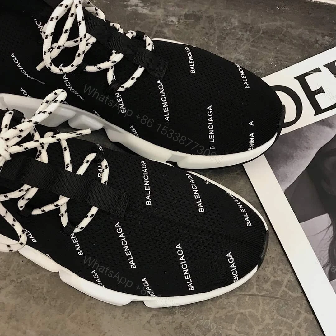 View 7 of BALENCIAGA MEN’S SPEED LOGO-PRINT SNEAKER – BB166