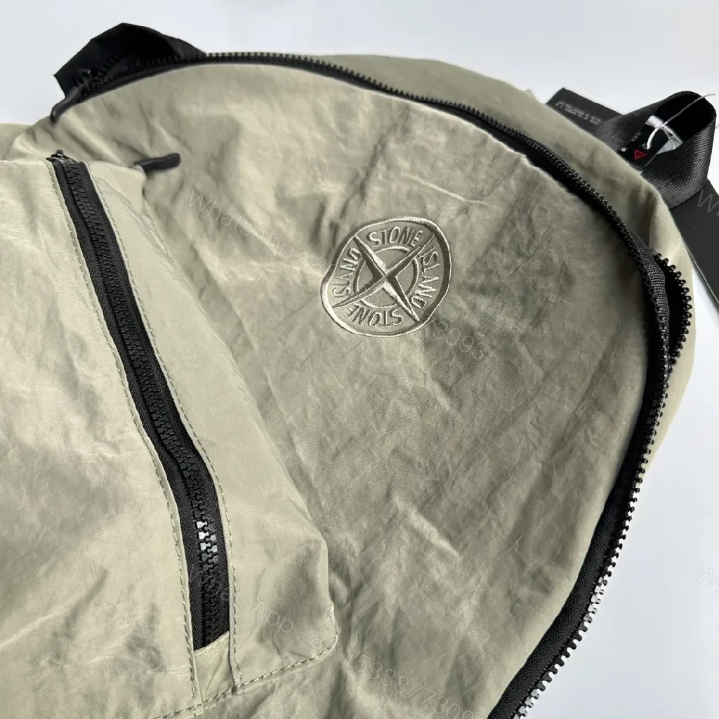 View 13 of Olive Stone Texture Backpack: Durable Everyday Carrier