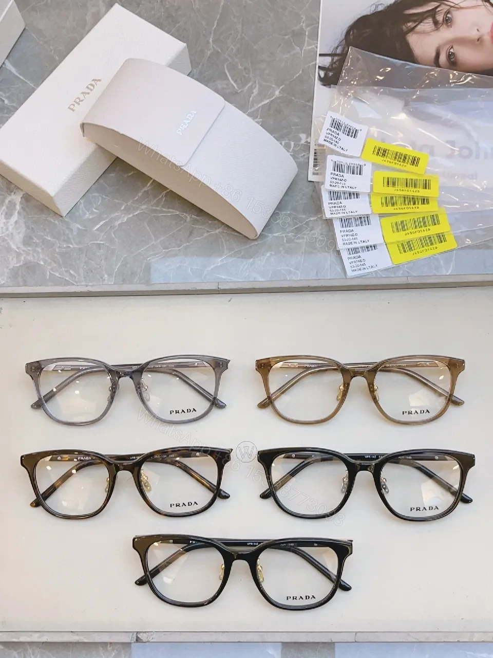 View 6 of Transparent Grey Acetate Eyewear, Modern Luxe Comfort, Glasses