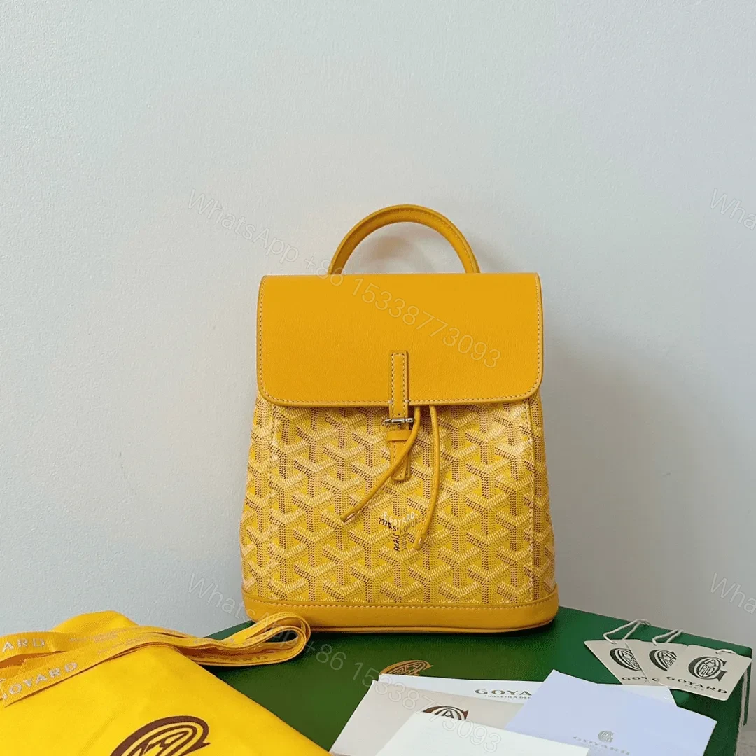 Goyard Mini Backpack Yellow Monogram Pattern 23x19cm — view 1
