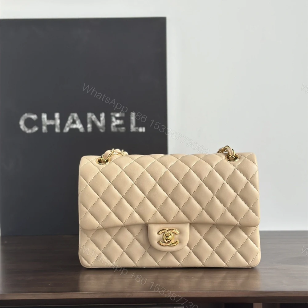 高仿Chanel-ClassicFlap系列淺杏色口蓋包免檢版 — view 1