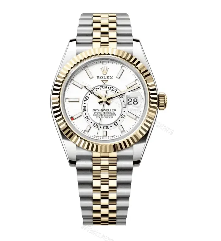 View 2 of Superclone Rolex Sky-Dweller Bright black Dial 336933 Jubilee