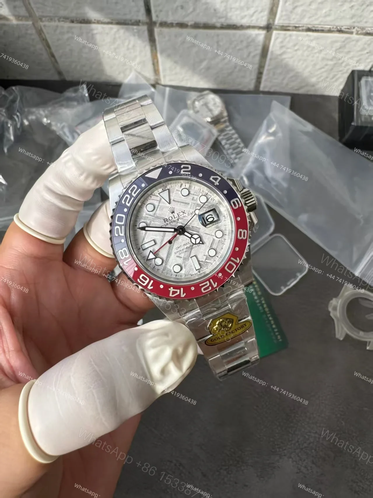 View 5 of Rolex Super Clone Watches 1:1 Meteorite GMT-Master II 126719BLRO Weighted Edition