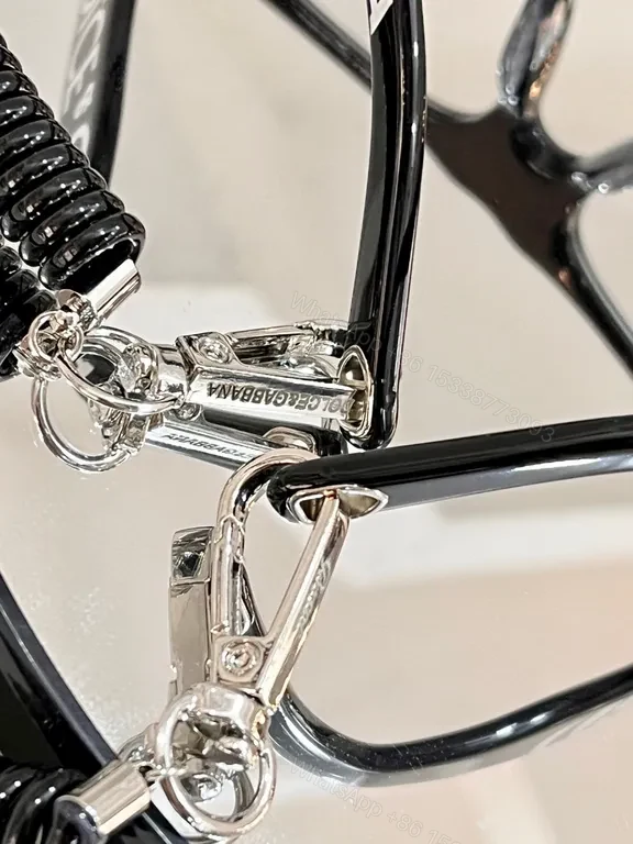 View 5 of Dolce & Gabbana Zebra-Templed Black Acetate Sunglasses