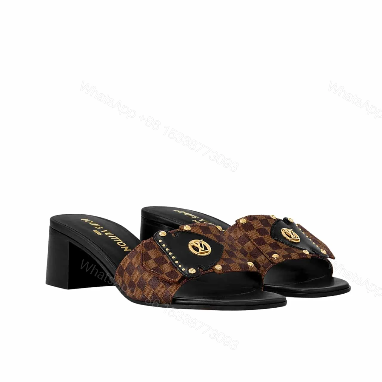 LOUIS VUITTON LV FRAME MULES CACAO BROWN 1AHMGI — view 1