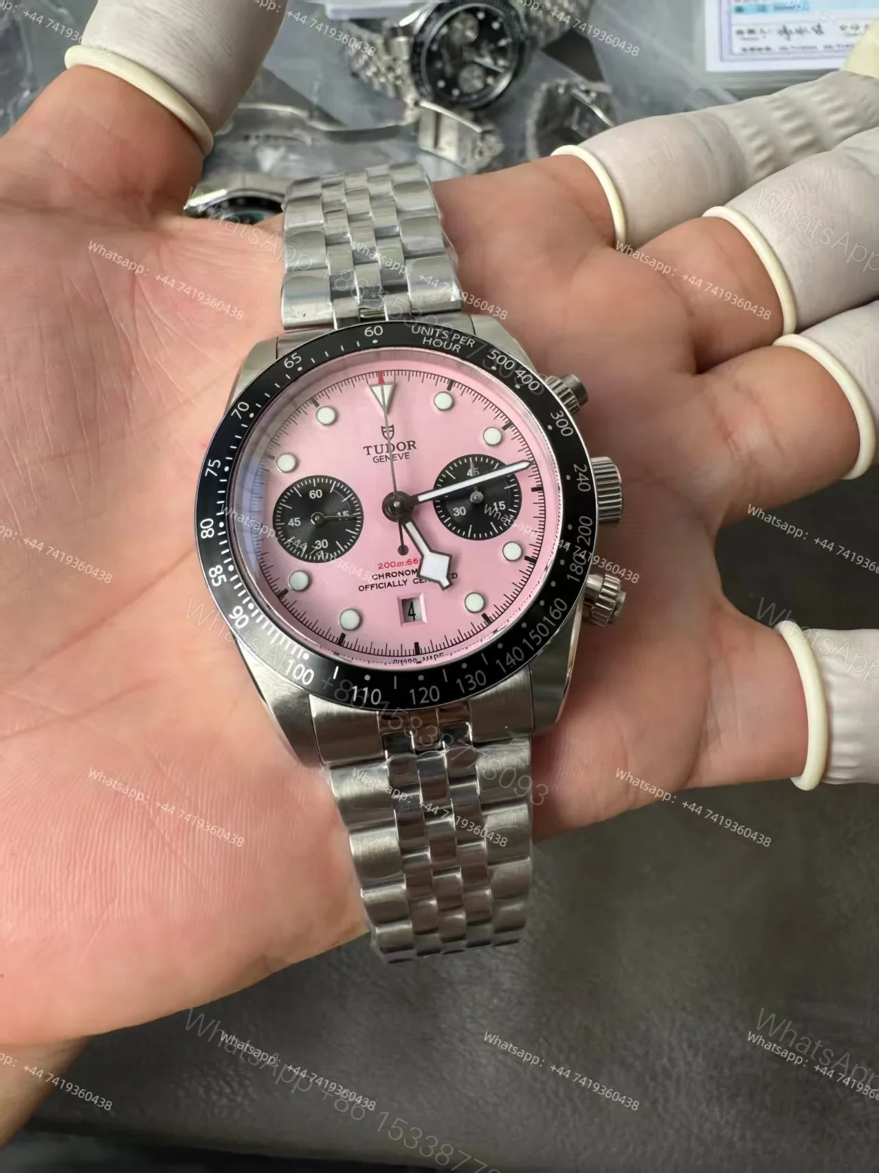 View 6 of Tudor Super Clone Black Bay Chronograph M79360N-0019 Pink Dial