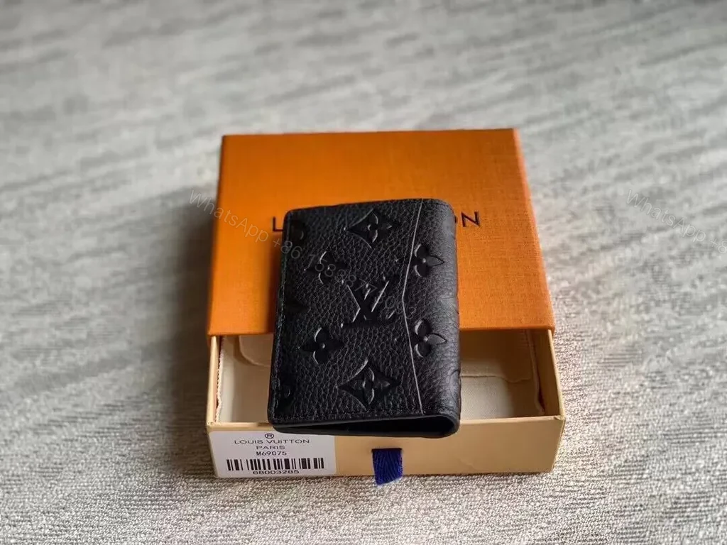 View 4 of Chic LV Monogram Leather Wallet: Slim, Durable, Elegant