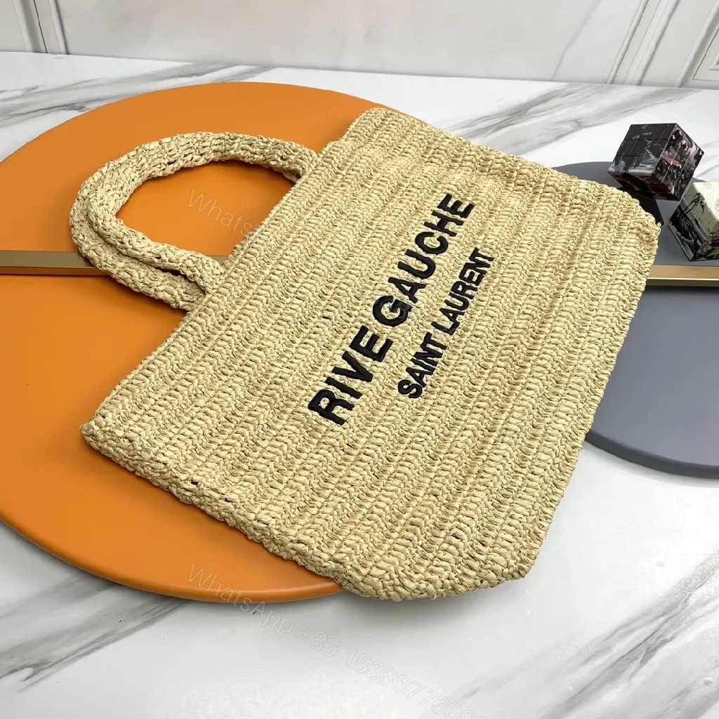 View 7 of Straw Tote: Structured, Sun-Kissed, Designer-Inspired Chic
