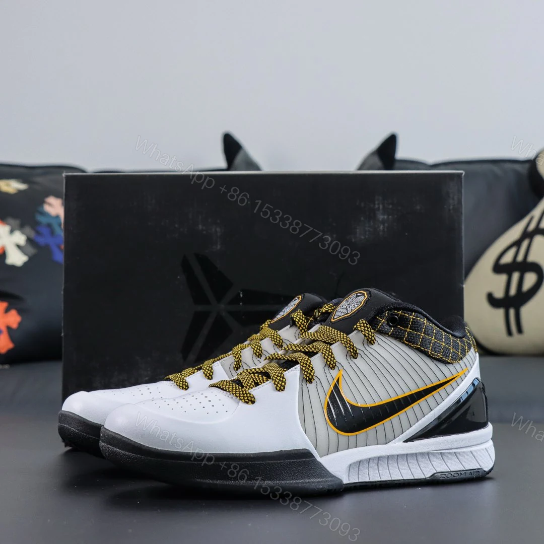 Kobe 4 Protro White Black “Del Sol” Reps — view 1