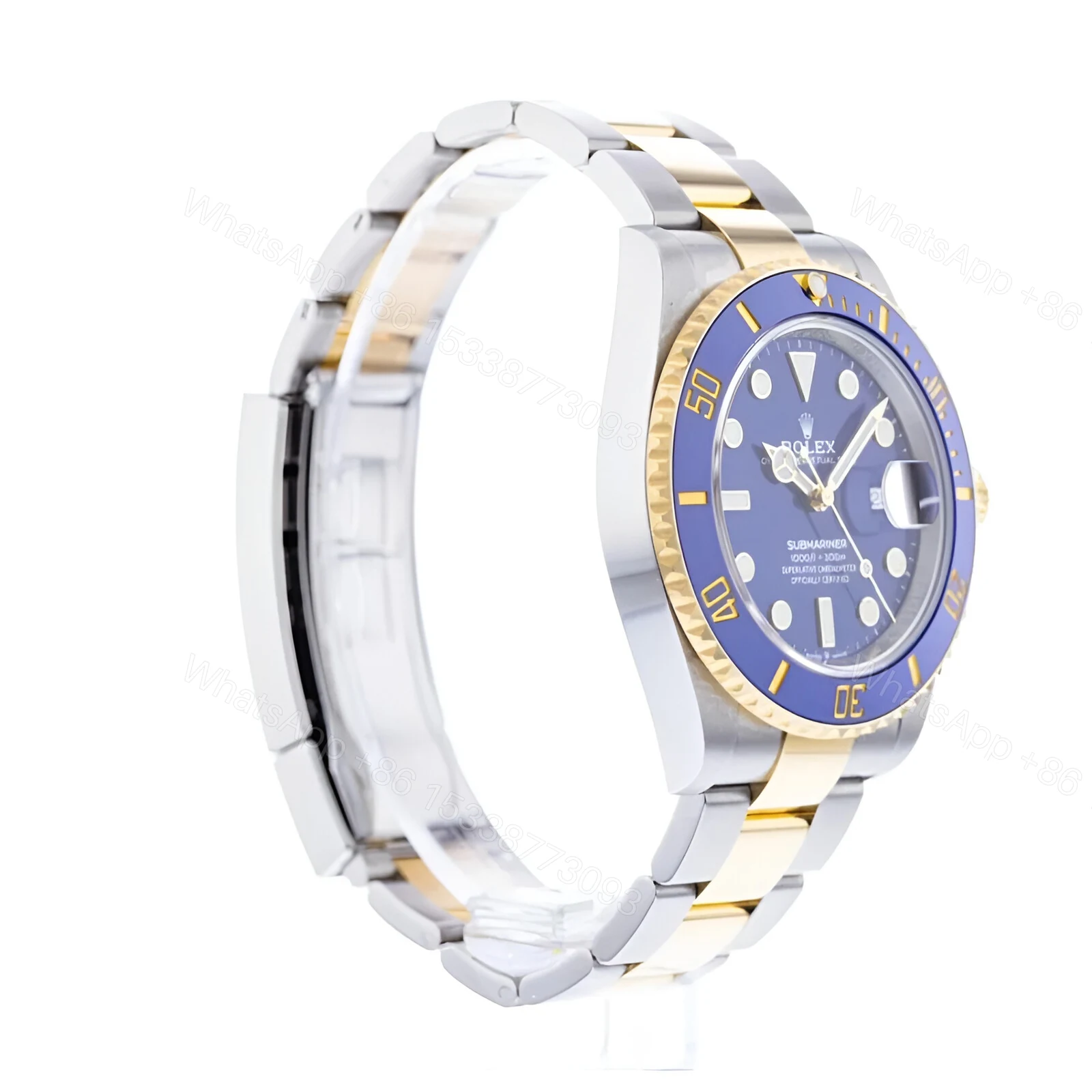View 2 of Rolex Submariner Date Two Tone Blue Dial 126613 Replica