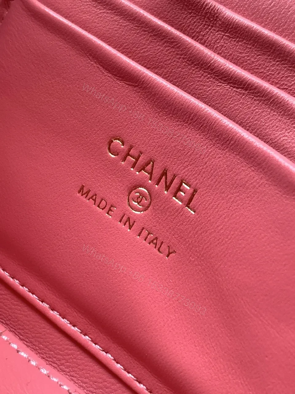 View 9 of Soft Pink Quilted Crossbody: Modern Couture-Inspired Charm