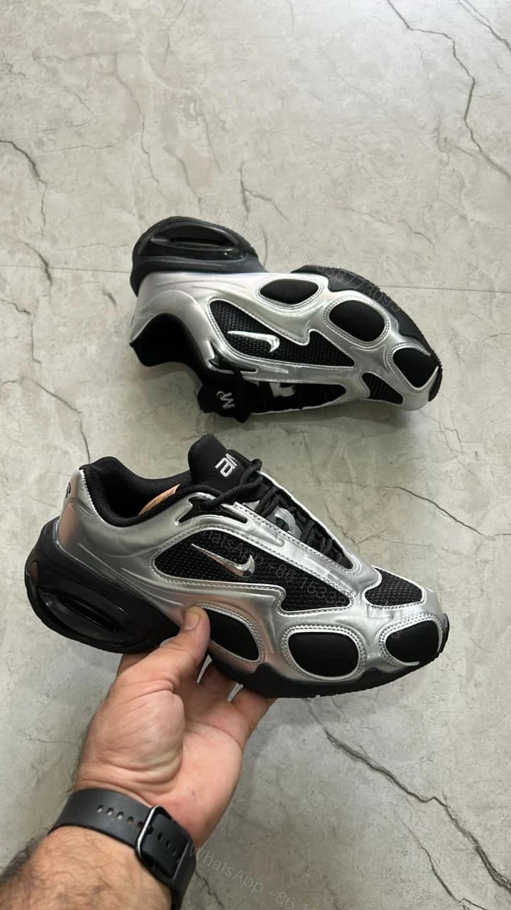 View 2 of FIRST COPY Nike Airmax muse black metallic silver for men