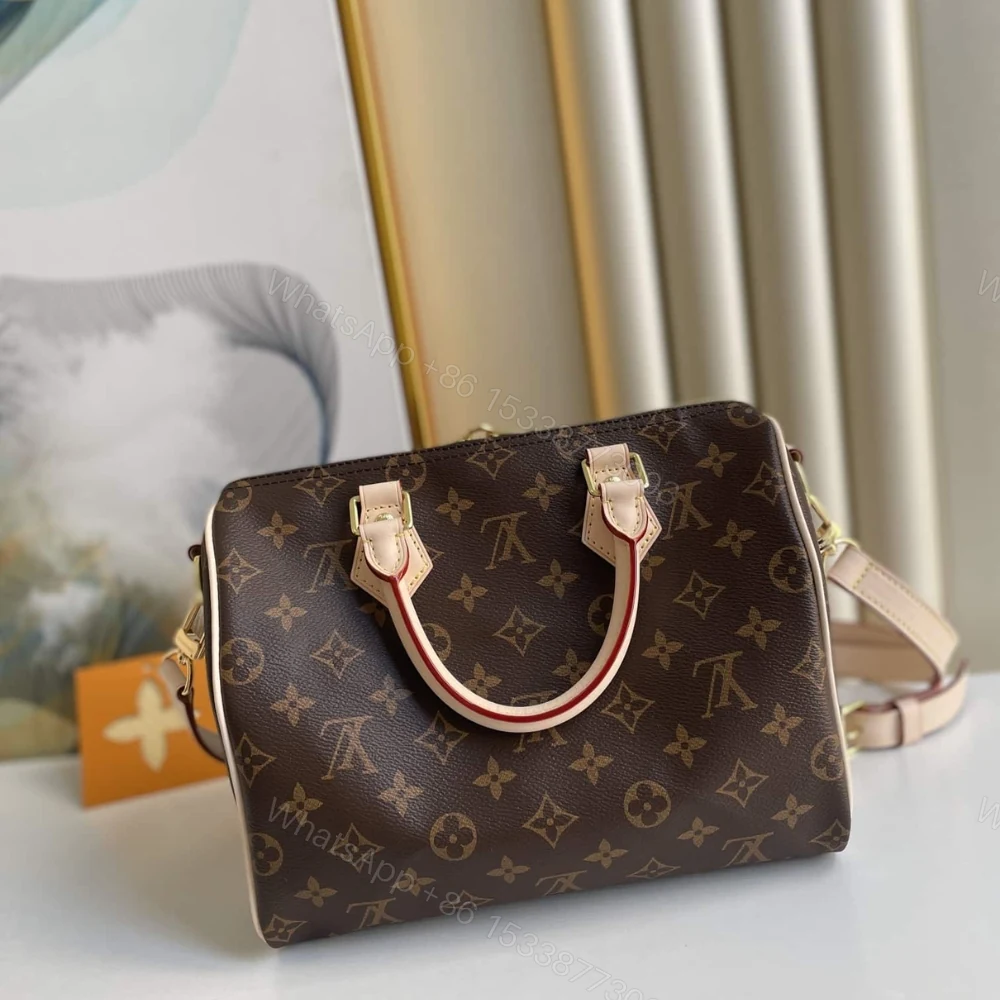 View 5 of Louis Vuitton Speedy Bandoulière 25 Brown 25Cm M41113