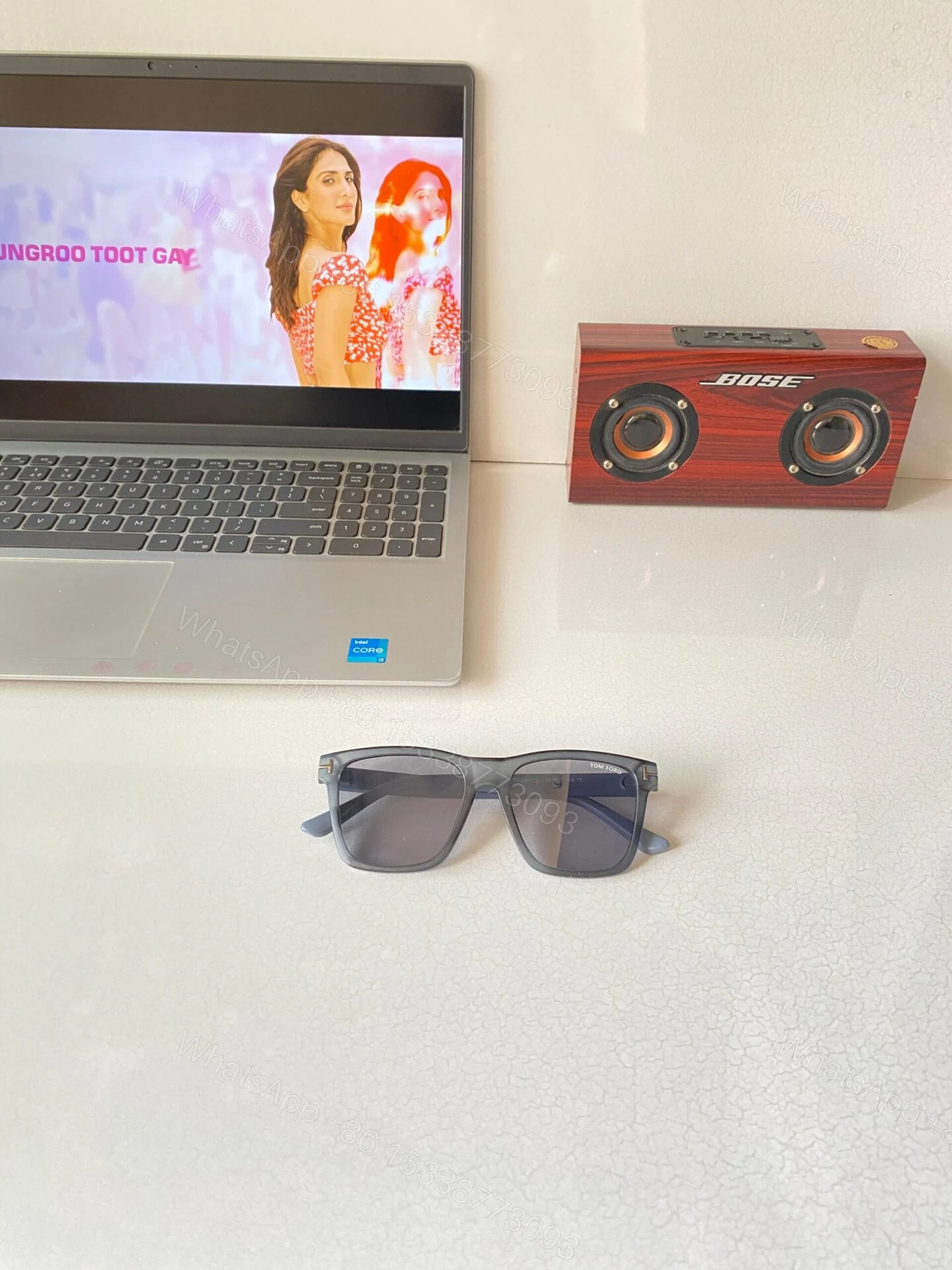 View 3 of Tom Ford Sunglasses Black-Grey Frame