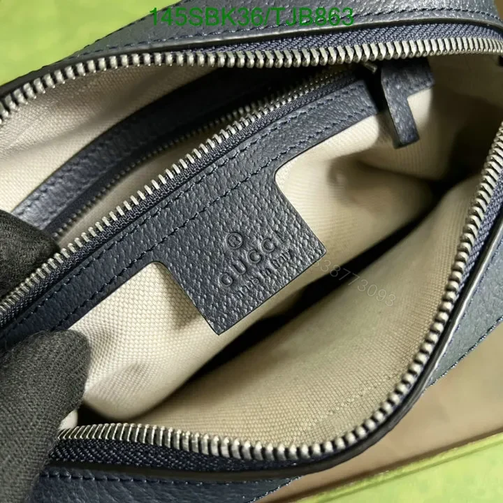 View 18 of Gucci Beige and Ebony Shoulder Bag featuring GG Supreme Canvas 645454
