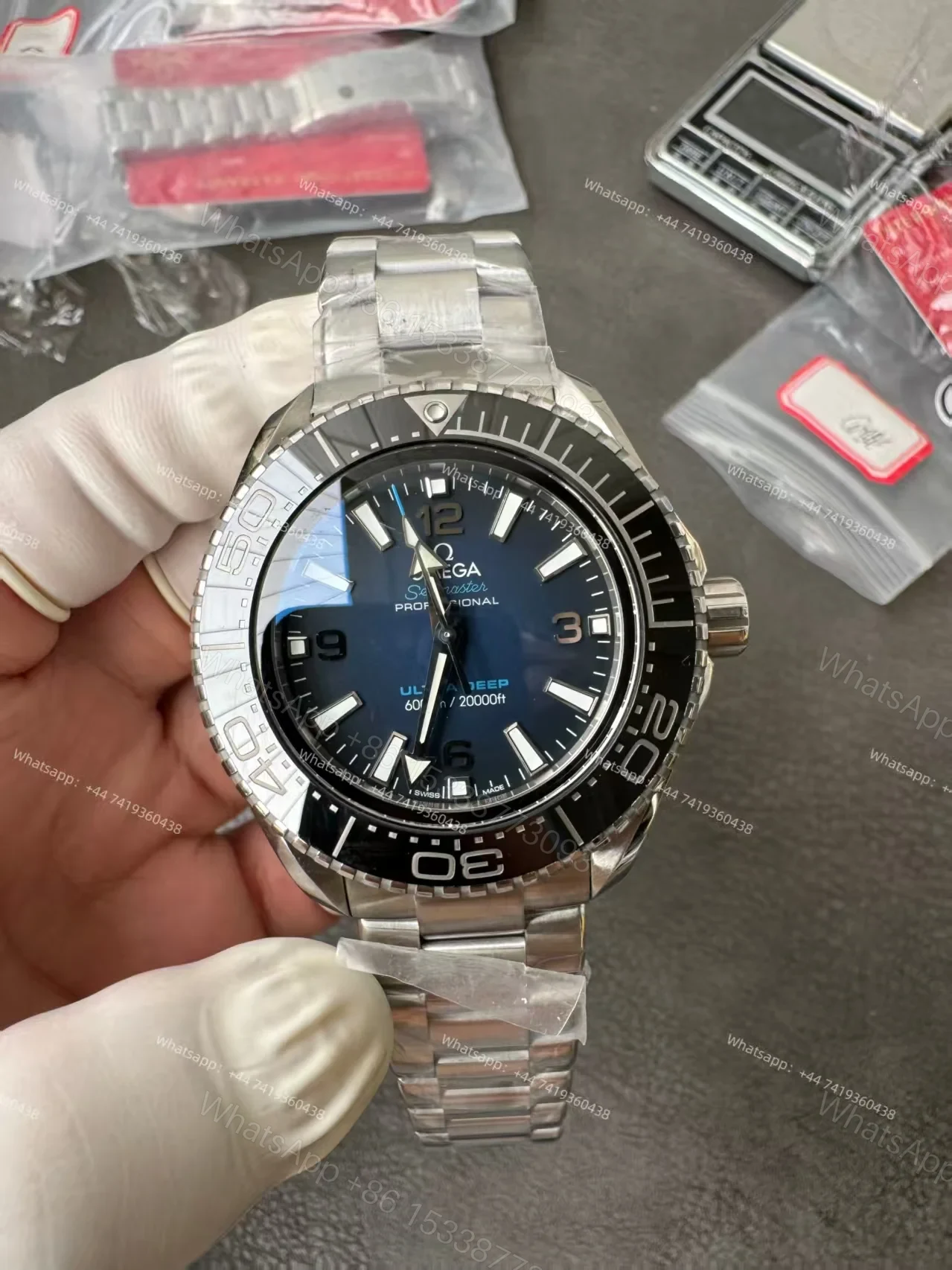 View 2 of Omega Super Clone Seamaster Ocean Planet 6000M 45.5 MM 215.30.46.21.03.001